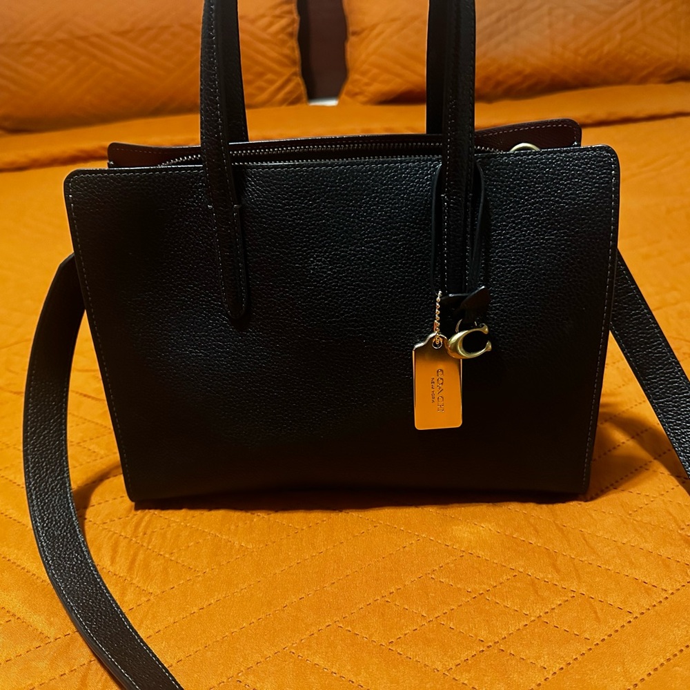 Coach Black Leather Satchel